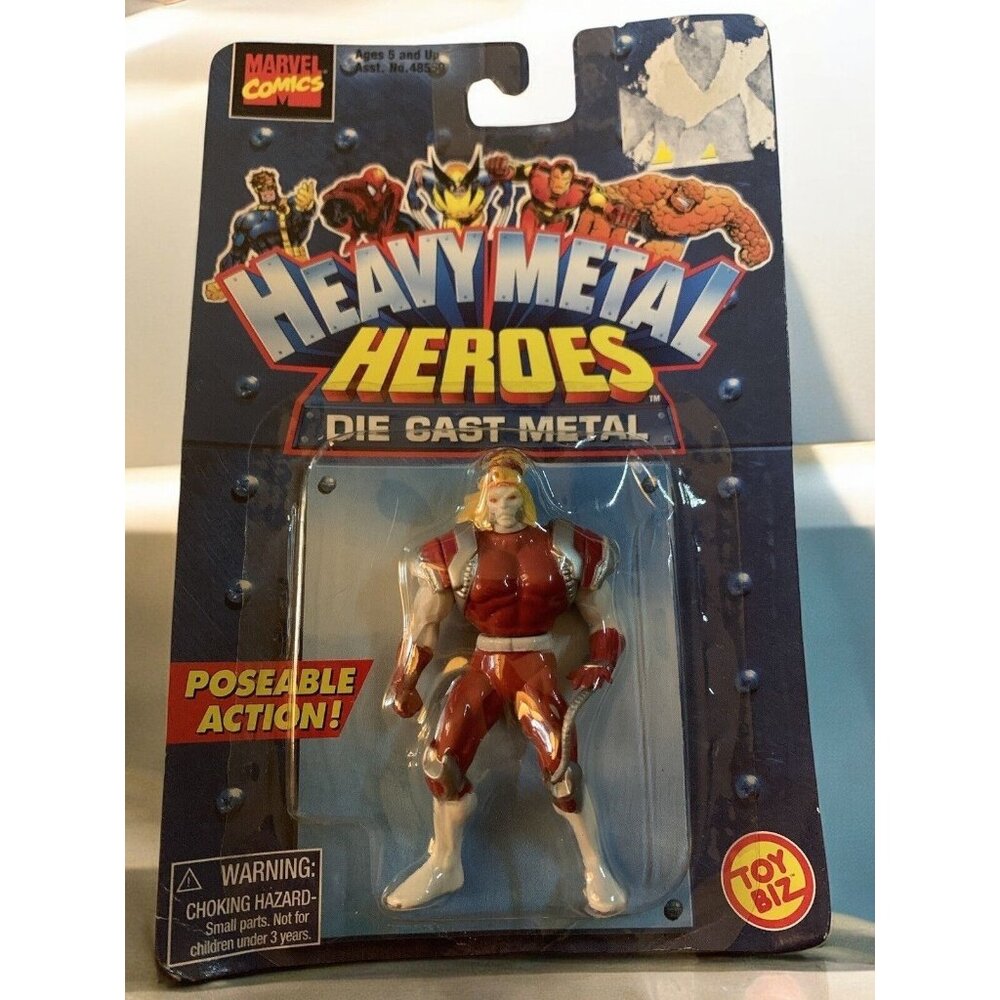 1998 Marvel Heavy Metal Heroes Die Cast Figure Toy Biz Die Cast